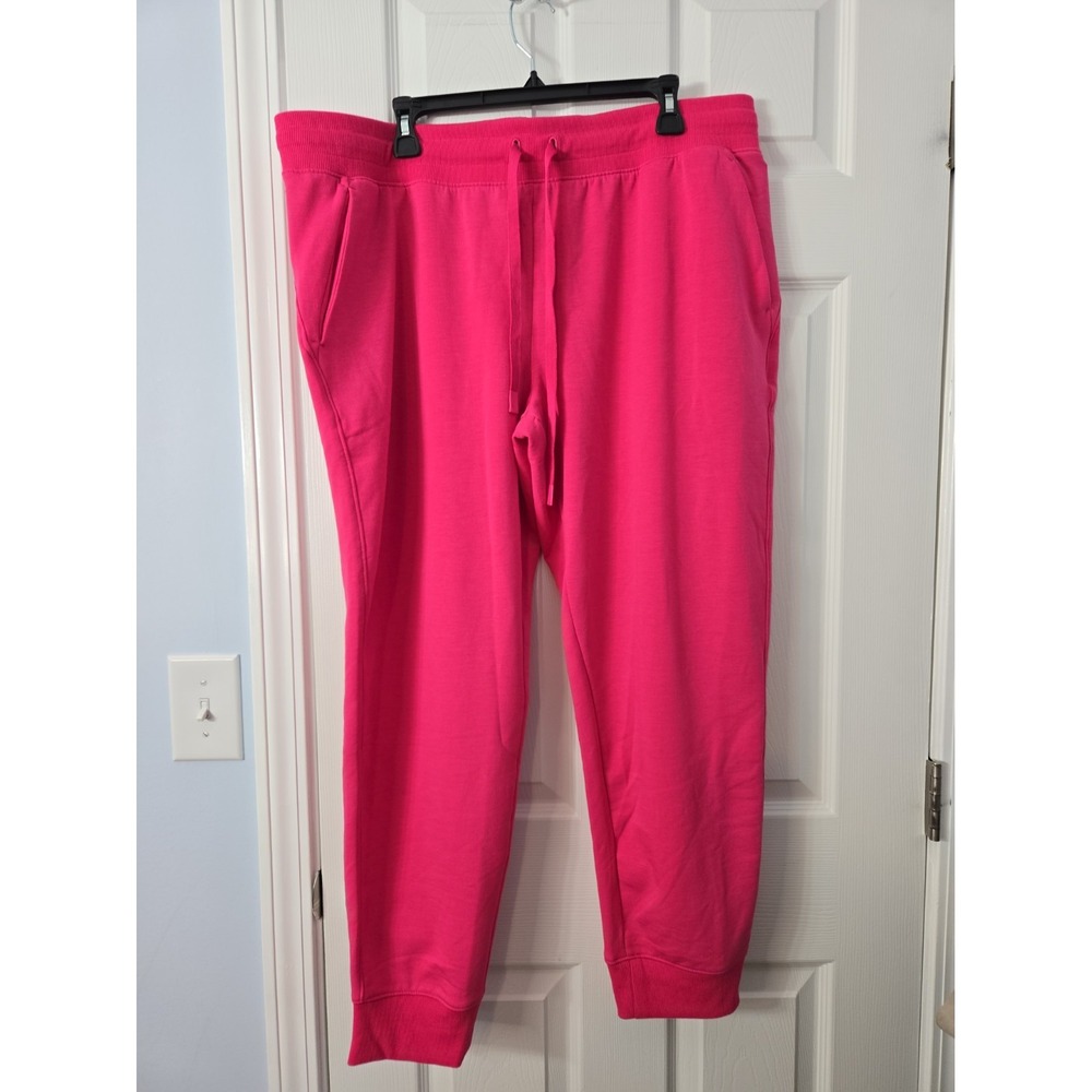 Athletic Works Womans New Plus Size XXL (20) Hot Pink Athletic Pants. New